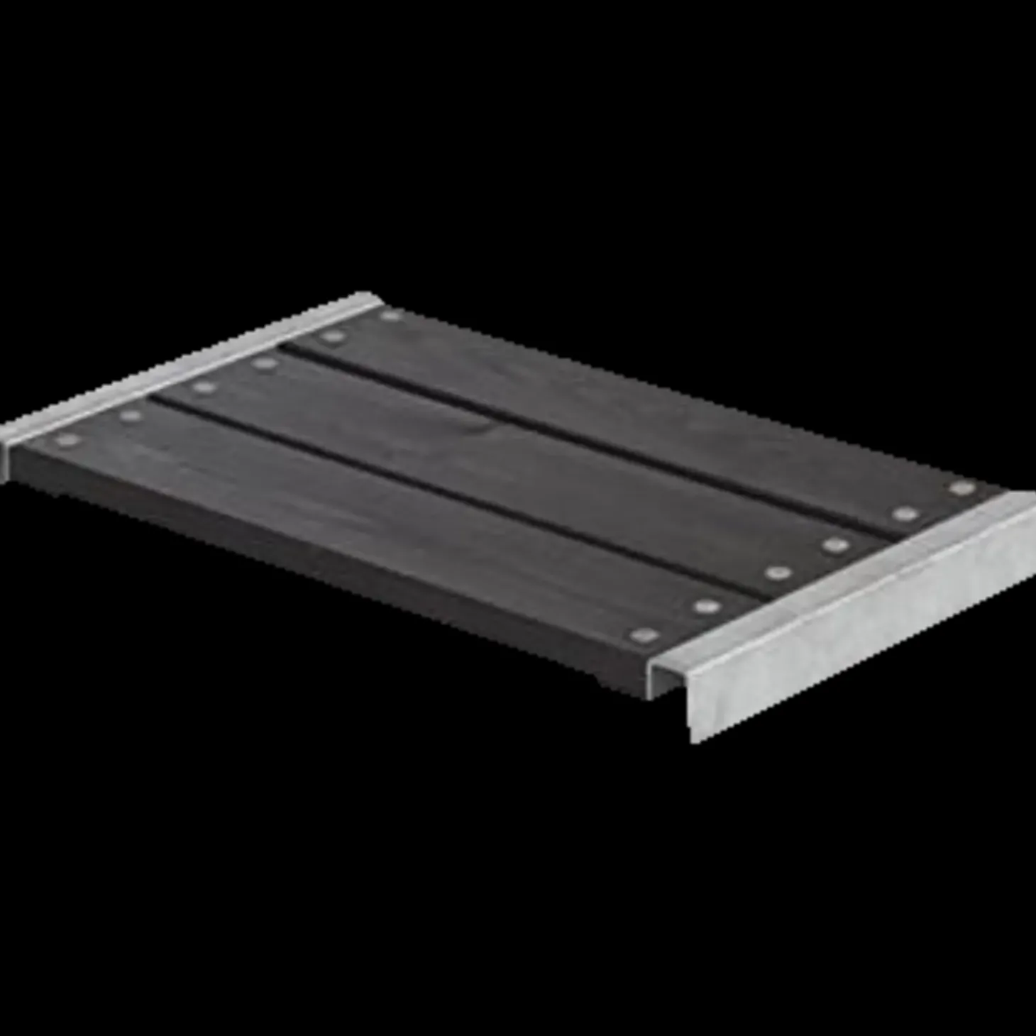 Plus Cubi/PIPE bænk inkl. beslag sort 120 cm