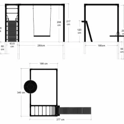 PLUS Daylife gyngestativ Sort model 4