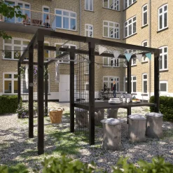 Plus daylife med stålespalier modul 4 sort