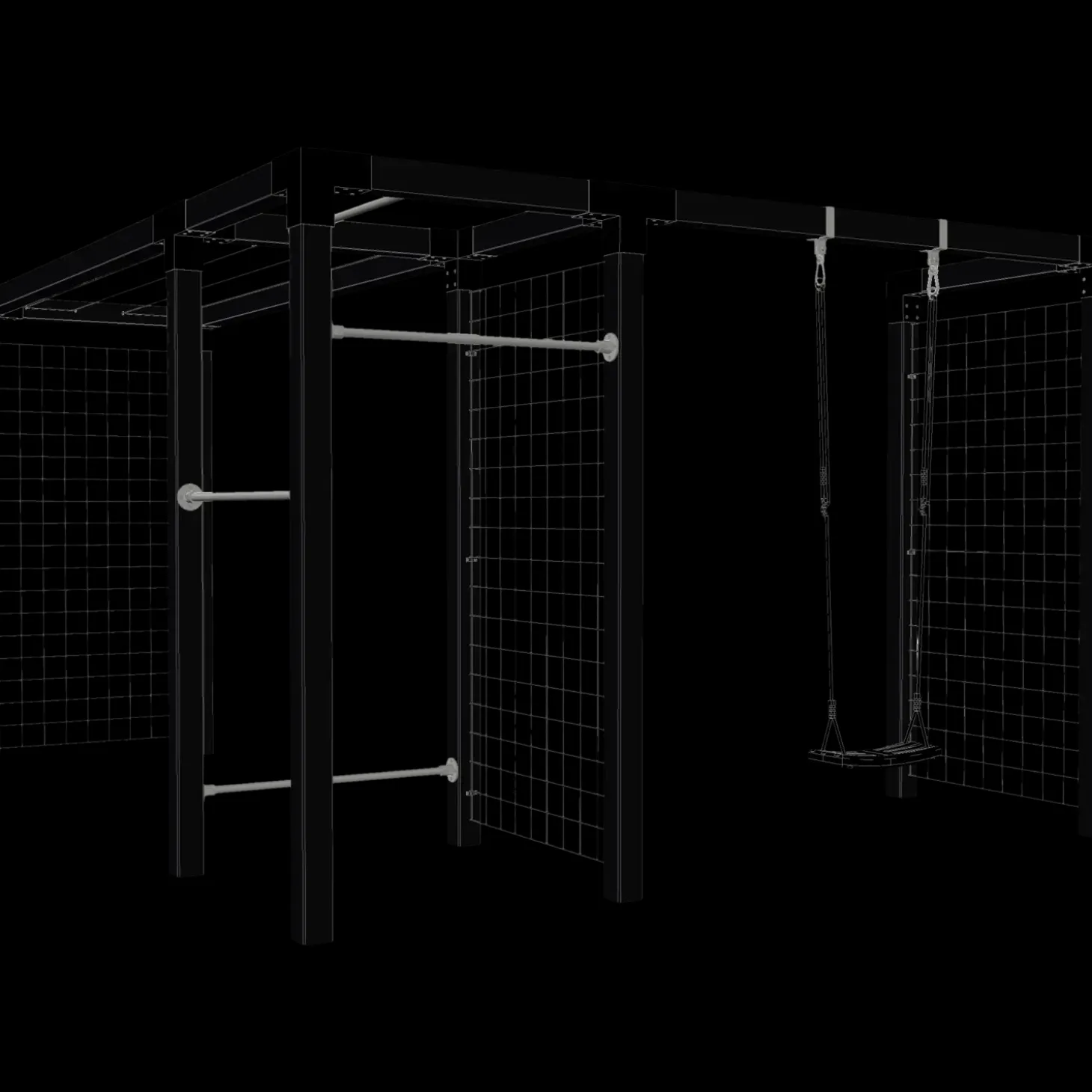 Plus daylife med stålespalier modul 3 sort