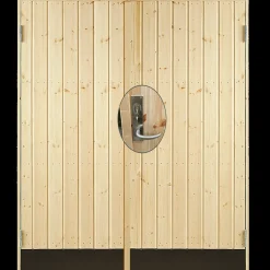 Plus dobbelt udhusdør panel inkl. karm/montagesæt HU 127,8x197,8 cm