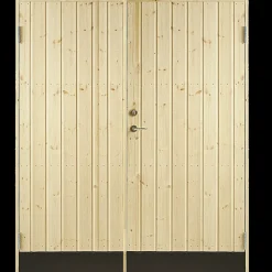 Plus dobbeltudhusdør panel inkl. karm HU 127,8x197,8 cm