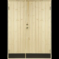 Plus dobbeltudhusdør panel inkl. karm HU 1278x187,8mm