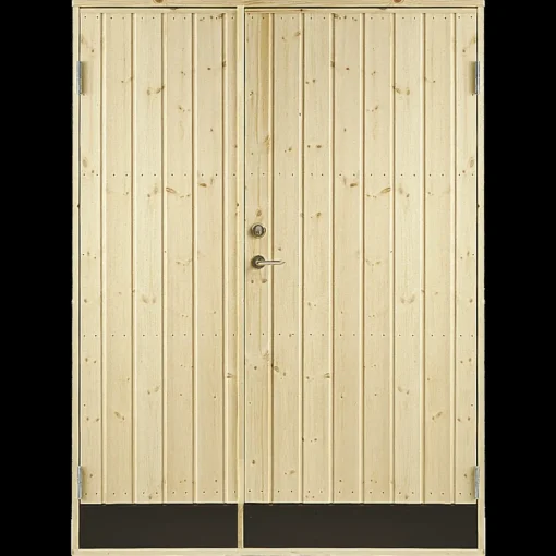 Plus dobbeltudhusdør panel inkl. karm HU 1278x187,8mm