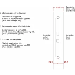 Plus dobbeltudhusdør panel med vindue inkl. karm HU 151,2x187,8 cm