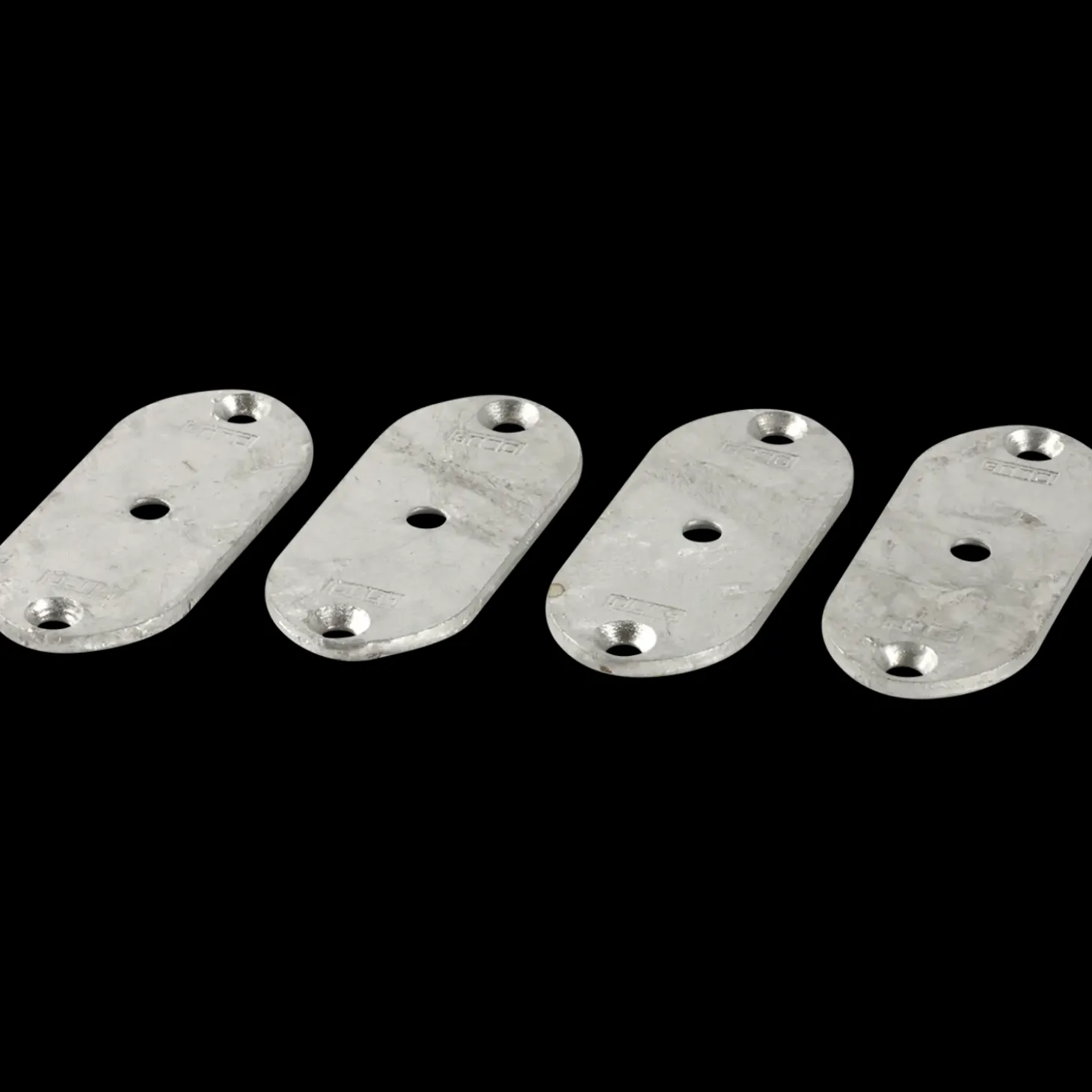 Plus elementbeslag 3x7 cm 4 stk varmgalvaniseret