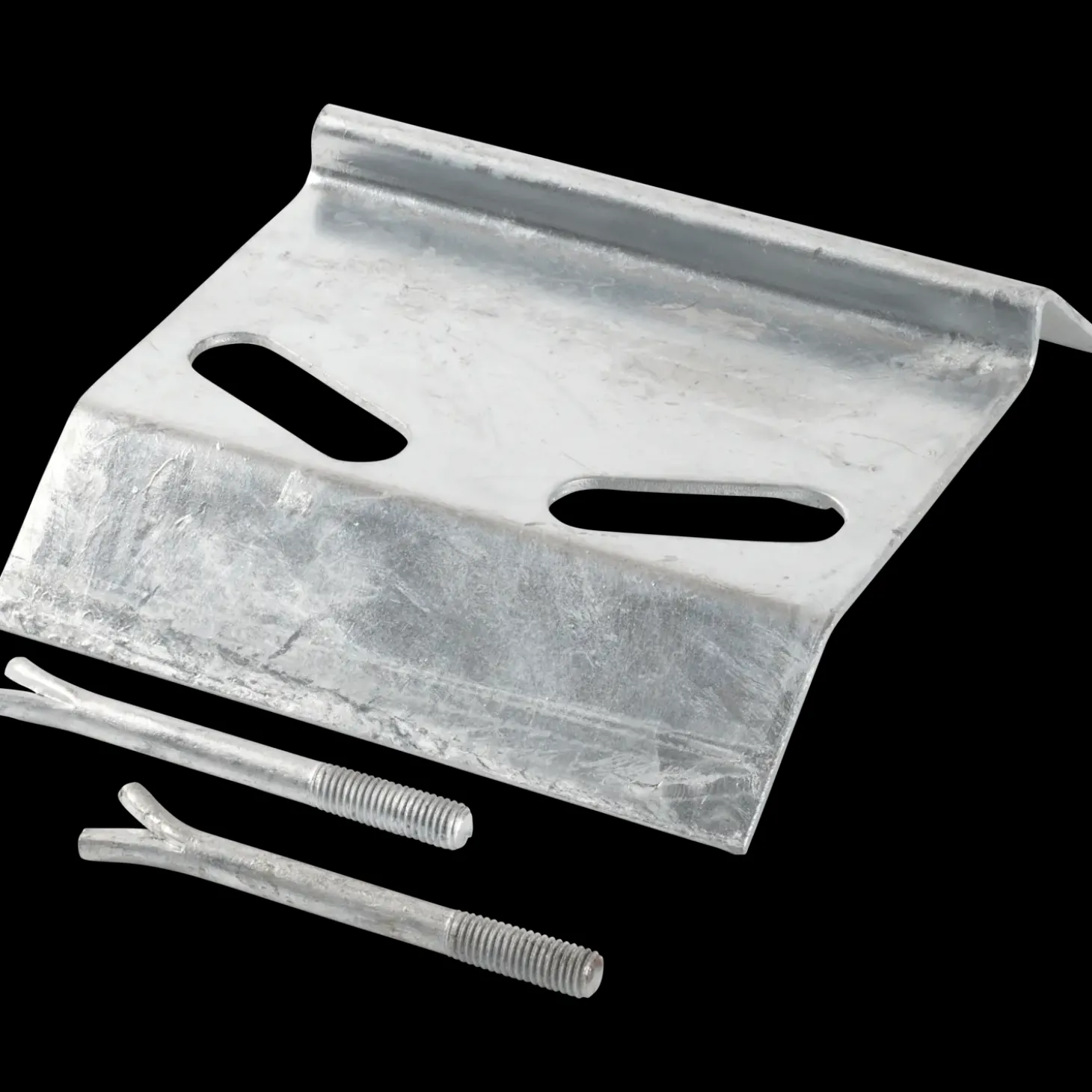 Plus elementbeslag 3x7 cm 4 stk varmgalvaniseret