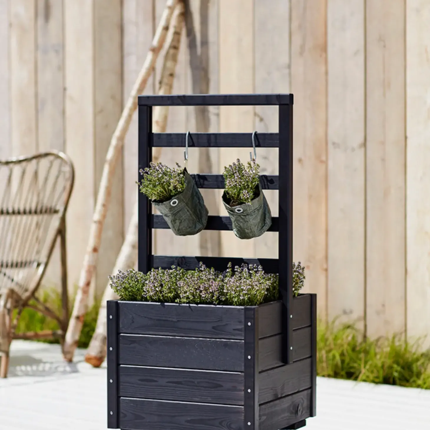 Plus Espalier til blomsterkasser 50 cm sort