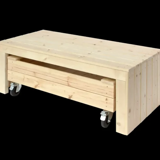 PLUS Fun sandkasse m/hjul og bænk 120 cm