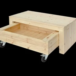 PLUS Fun sandkasse m/hjul og bænk 120 cm