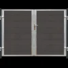 Plus Futura dobbeltlåge højrehængt 197x145 cm skifergrå
