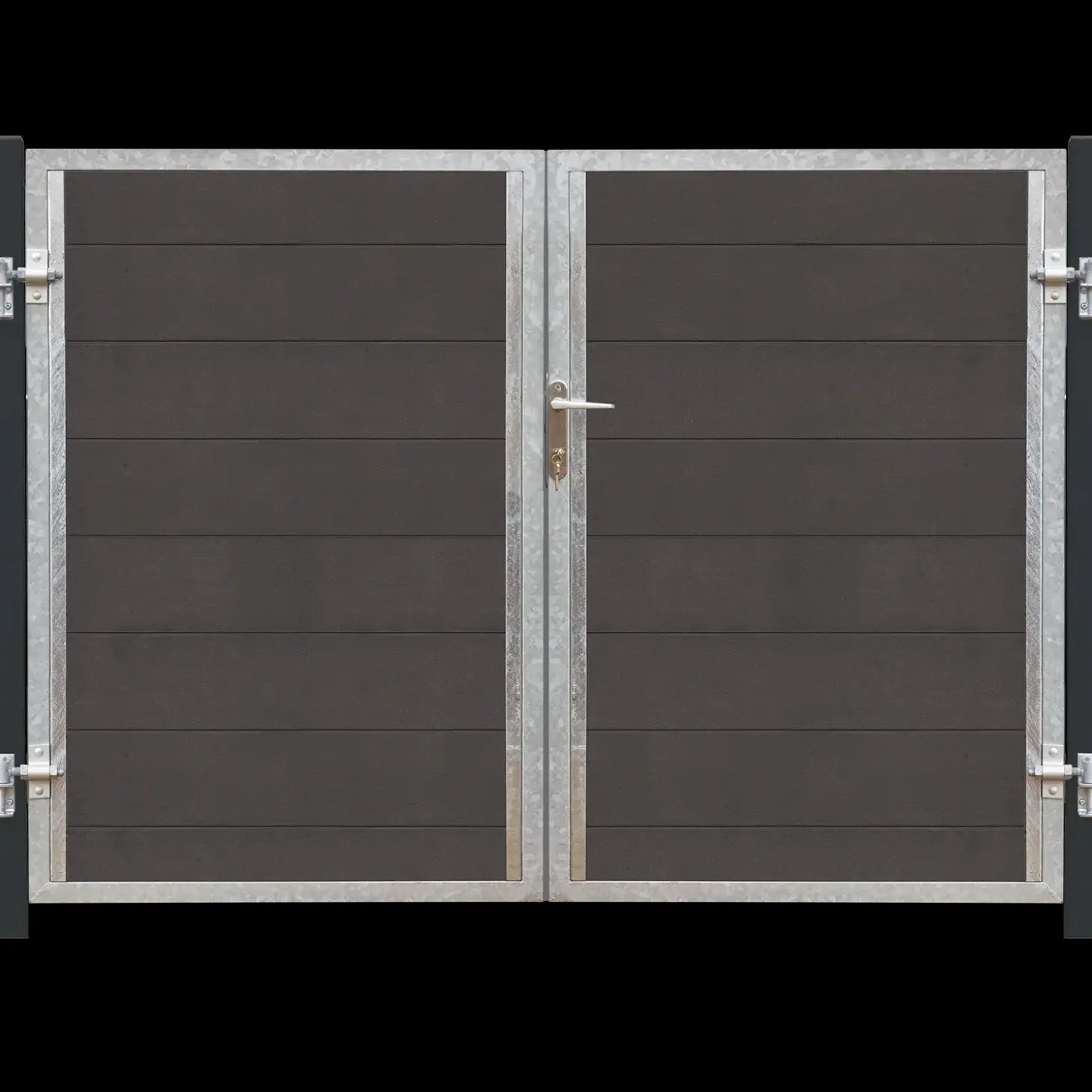 Plus Futura dobbeltlåge højrehængt 197x145 cm skifergrå