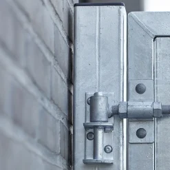 Plus Futura dobbeltlåge m/stålstolpe venstrehængt 197x145 skiftergrå