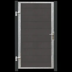 Plus Futura enkeltlåge m/stålstolpe venstrehængt 99x91 cm gråsort