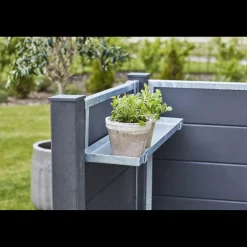 Plus Futura komposithegn 90x145 cm skifergrå