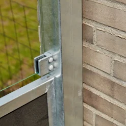 Plus Futura komposithegn m/klart glas 180x180 cm skiferfrå