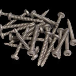 Plus glasbeslag t/firkantet stolper 2 stk zink