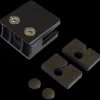 Plus glasbeslag t/runde stolper Ø42,4 mm sort