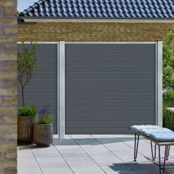 Plus glashegn t/rund stolpe 90x91 cm frosted