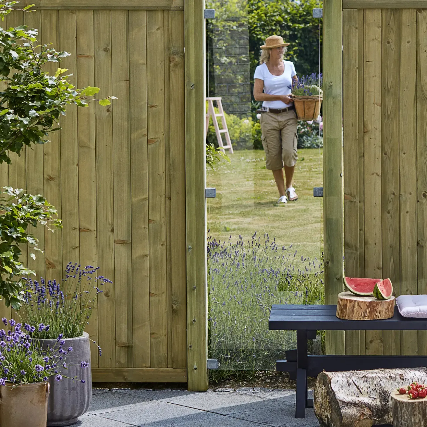 Plus glashegn 55,4x176 cm klart