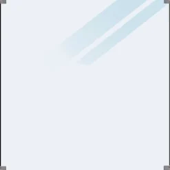 Plus glashegn 55,4x176 cm klart