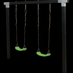 Plus gyngestativ Cubic med 2 gynger, sort