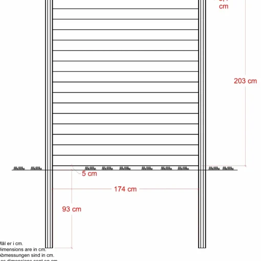 PLUS Klink Profilhegn 174×203 cm