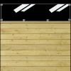 Plus Klink profilhegn m/glas 174x125 cm trykimprægneret