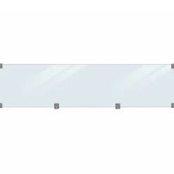 Plus Klink profilhegn m/glas 174x125 cm trykimprægneret