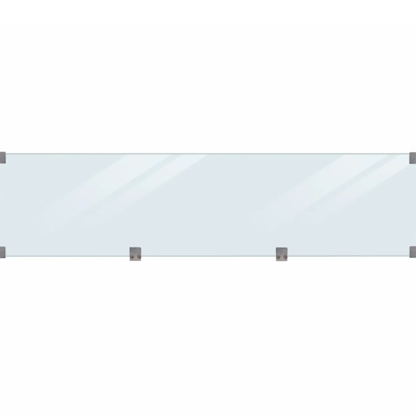 Plus Klink profilhegn m/glas 174x125 cm trykimprægneret