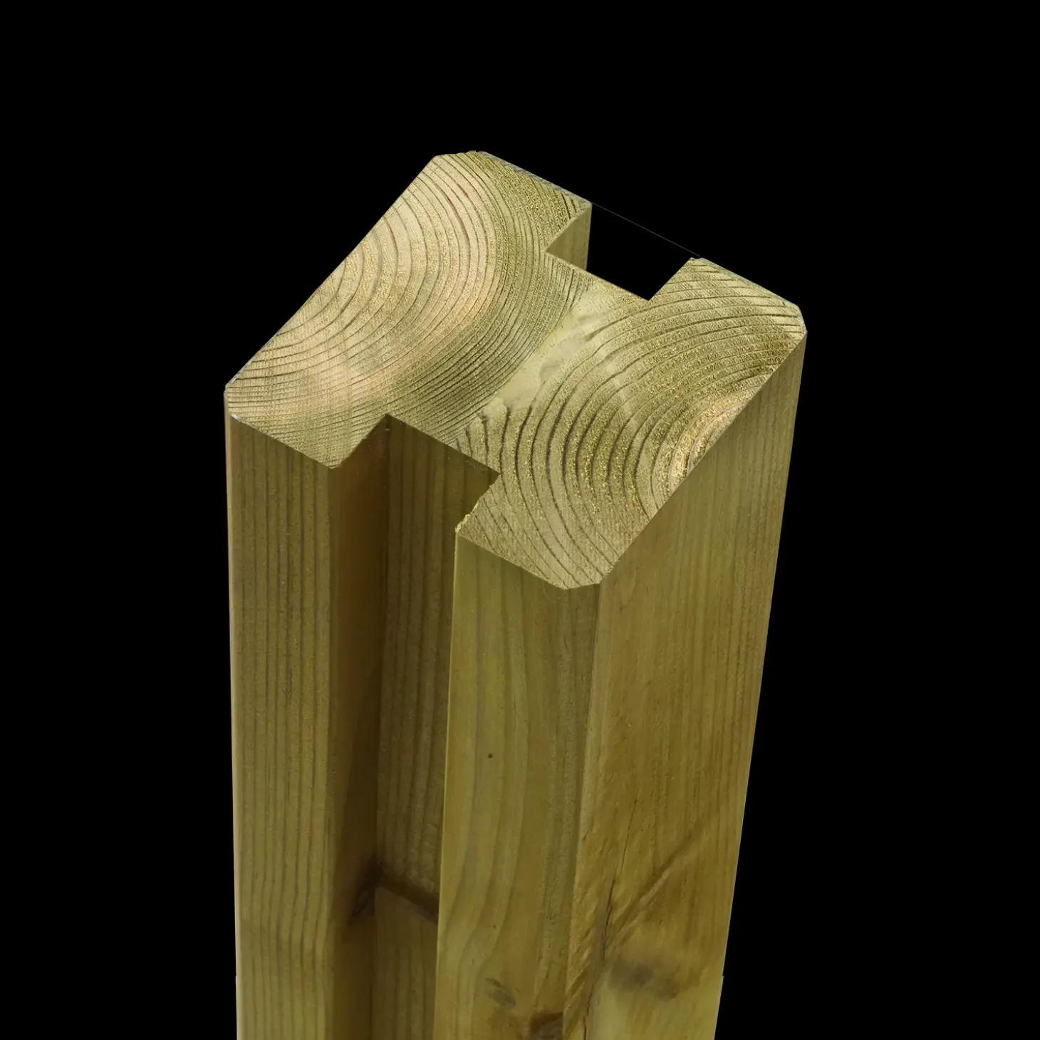 Plus Klink profilhegn m/glas 174x125 cm trykimprægneret