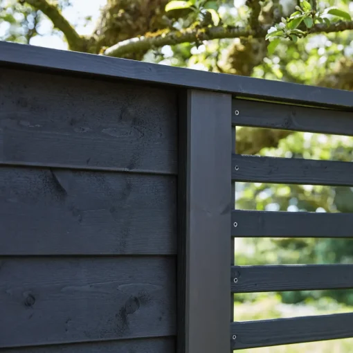 Plus Klink profilhegn 174x91 cm sort