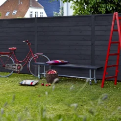 Plus Klink profilhegn 174x91 cm sort