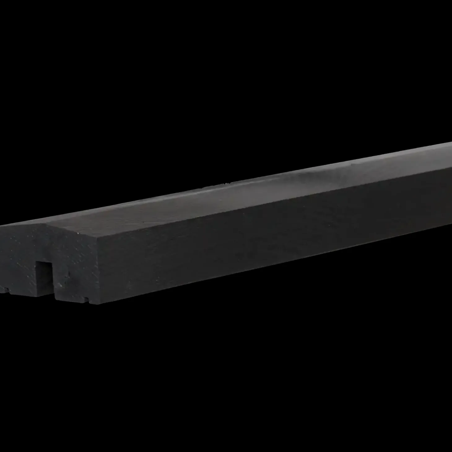 PLUS Klink/Plank mellem/topafslutning længde 174 cm Sort