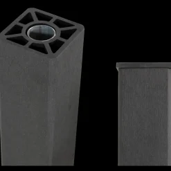 Plus kompositstolpe 90x90 mm længde 98 cm skifergrå