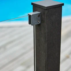 Plus kompositstolpe 90x90 mm længde 98 cm skifergrå