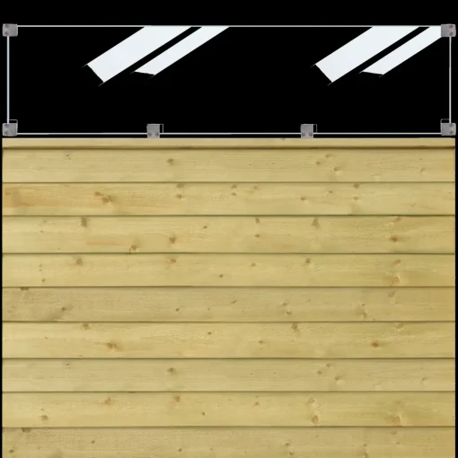 Plus krydsskåret profilstolpe hjørne m/2 spor 90x90 mm længde 268 cm trykimprægneret
