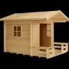 PLUS Legehus 182×161 cm + 72 cm terrasse ubehandlet inkl. tagpap
