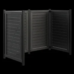 Plus Lund renovationsskjul 85x124x165 cm sort