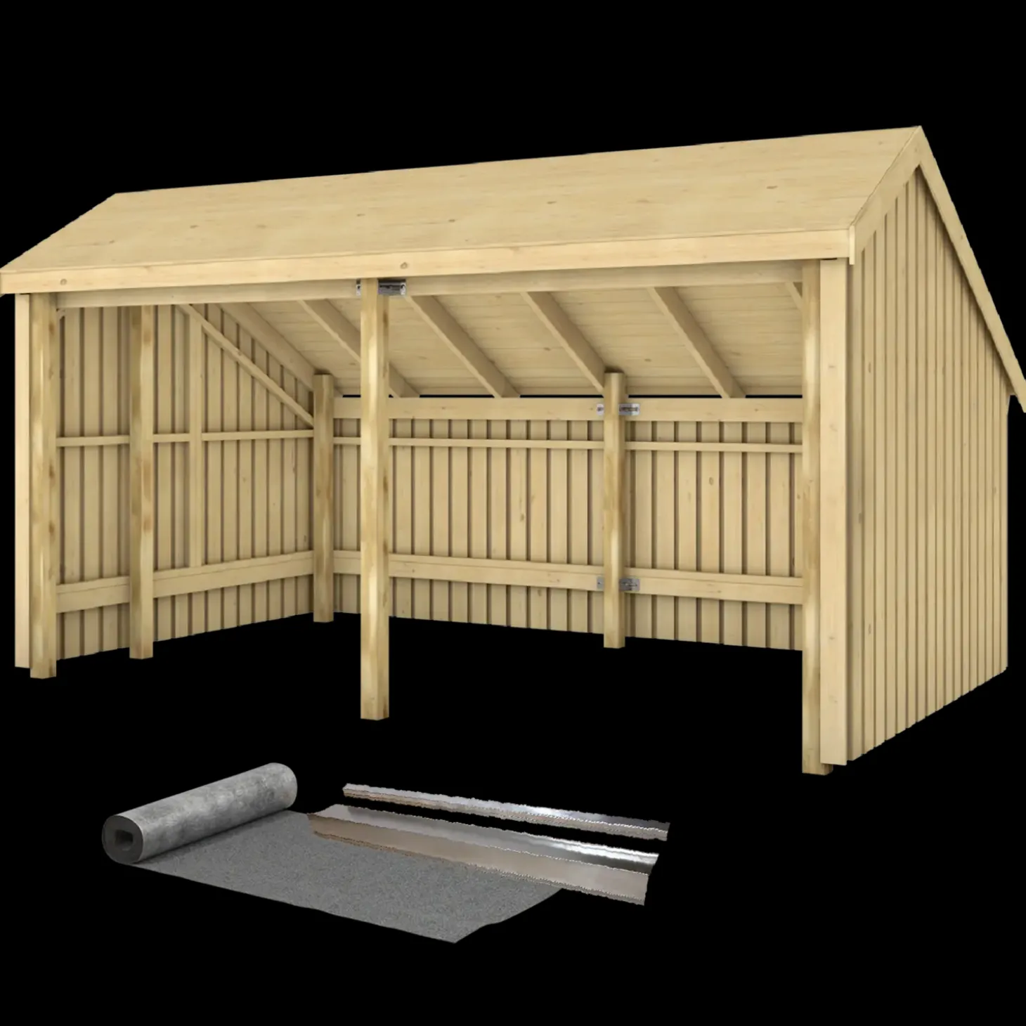 Plus Multi havehus 10,5 m² 2 moduler med åben front