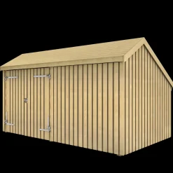 Plus Multi havehus 10,5 m² 2 moduler med dobbeltdør og lukket front