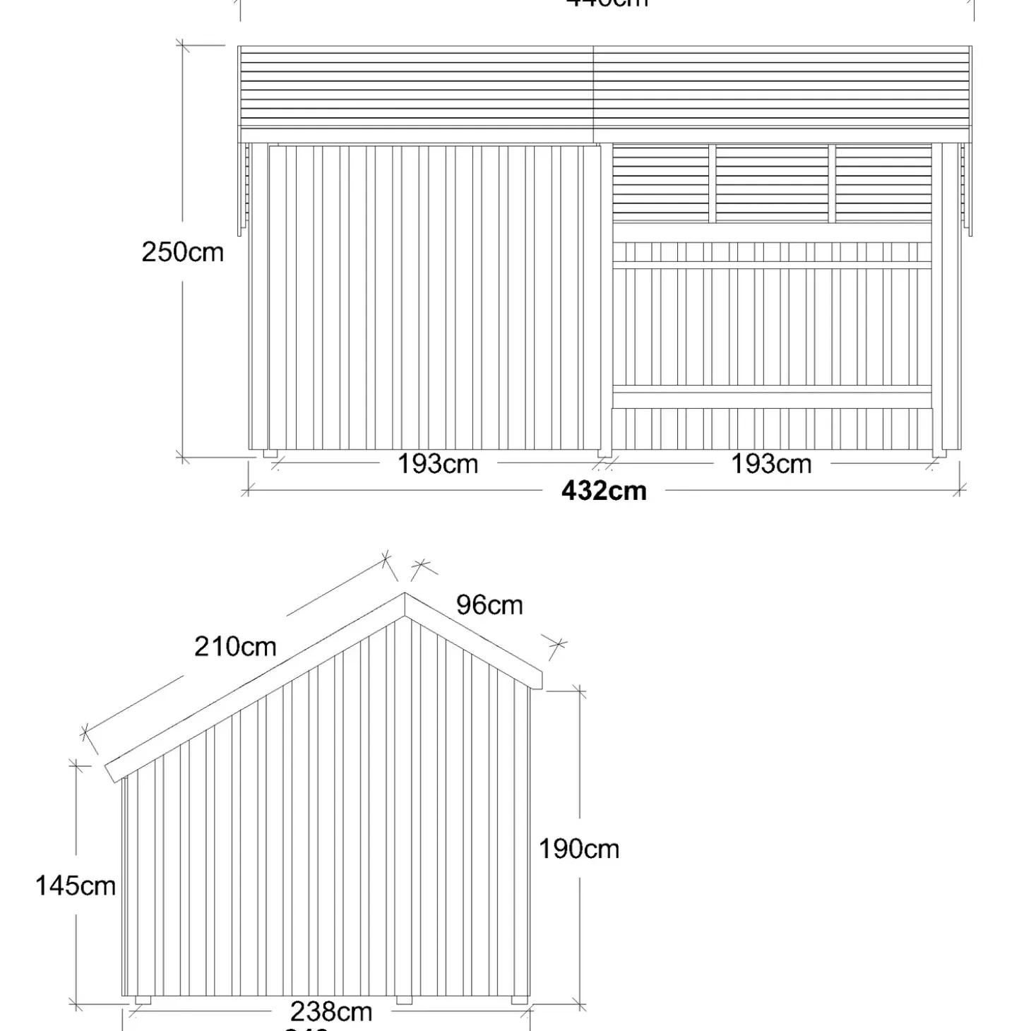 Plus Multi shelter 2 moduler med shelter og opholdsrum Inkl. beslag/skruer og shelter bund