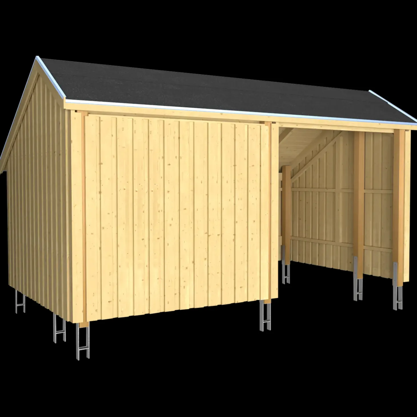 Plus Multi shelter 2 moduler med shelter og opholdsrum Inkl. beslag/skruer og shelter bund