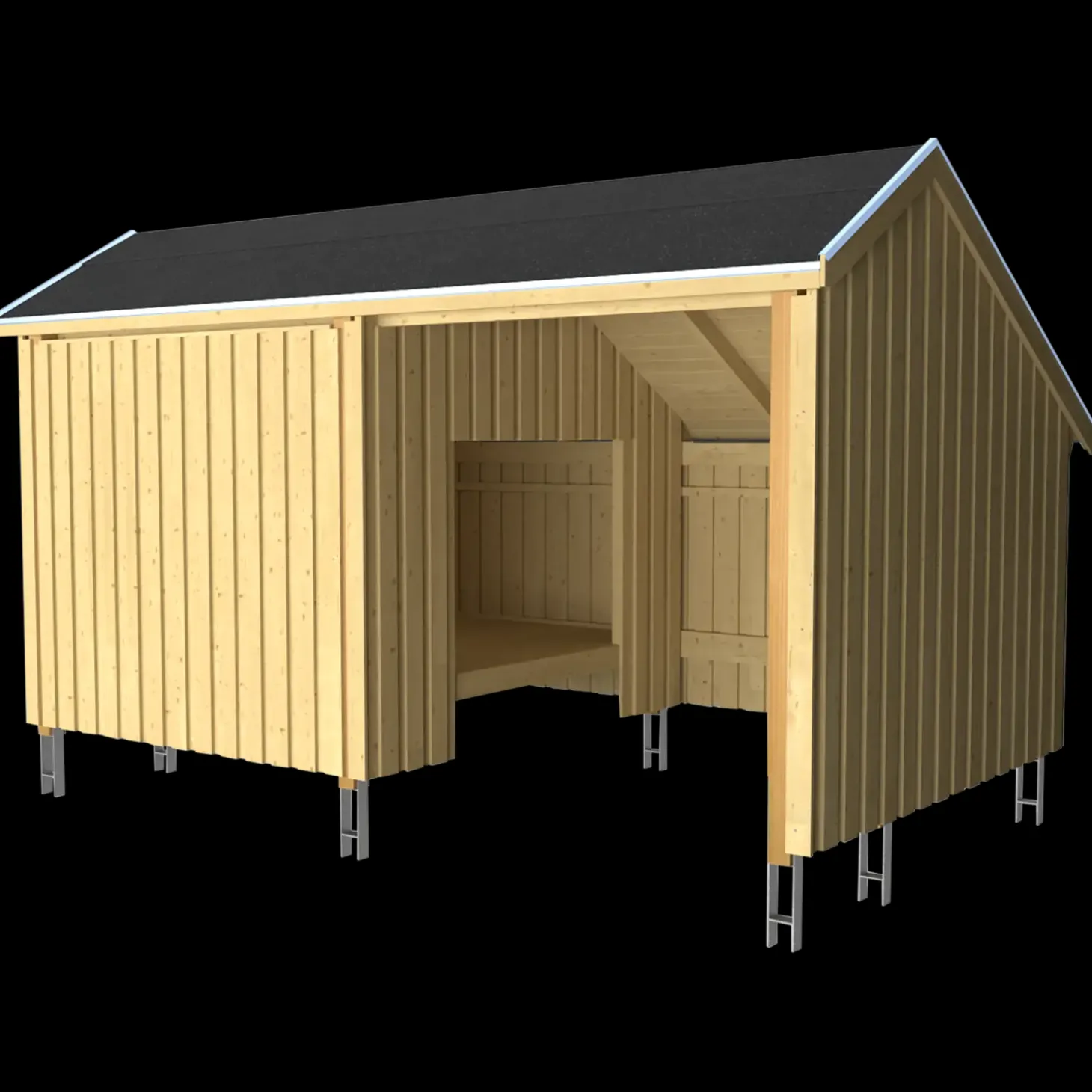 Plus Multi shelter 2 moduler med shelter og opholdsrum Inkl. beslag/skruer og shelter bund