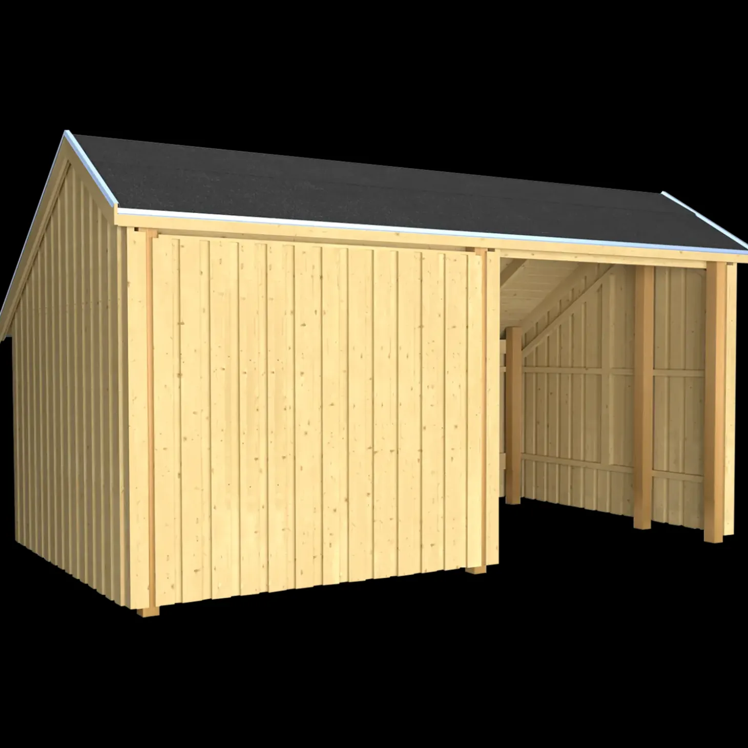 Plus Multi shelter 2 moduler med shelter og opholdsrum Inkl. beslag/skruer og shelter bund