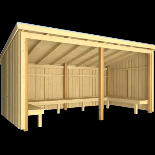 Plus Nordic bålhytte 9,5 m2 - Type 1A
