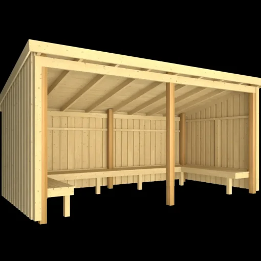 Plus Nordic bålhytte 9,5 m2 - Type 1A