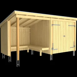 Plus Nordic bålhytte/havehus 9,5 m2 - Type 1A
