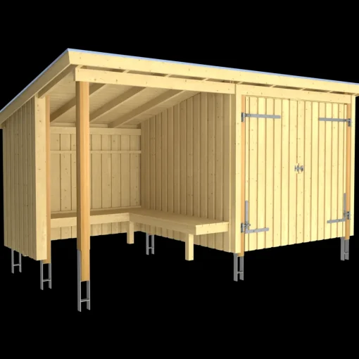 Plus Nordic bålhytte/havehus 9,5 m2 - Type 1A