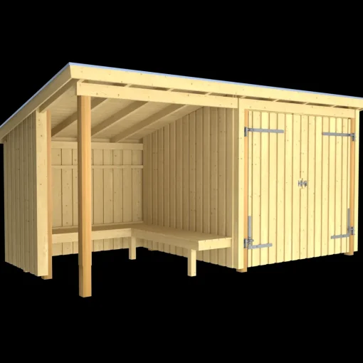 Plus Nordic bålhytte/havehus 9,5 m2 - Type 1A
